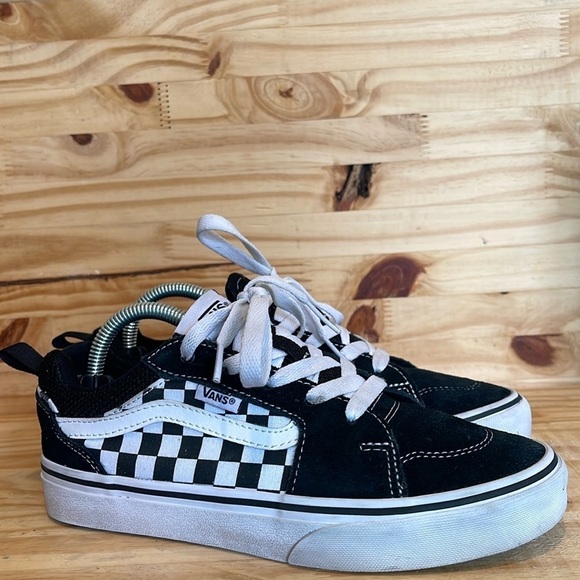 Vans Kids Filmore Sk8 low checkered checker checkerboard sneakers Size 4y - Picture 1 of 10